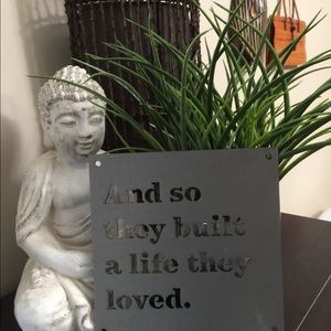 “And So They Built” sign from Magnolia